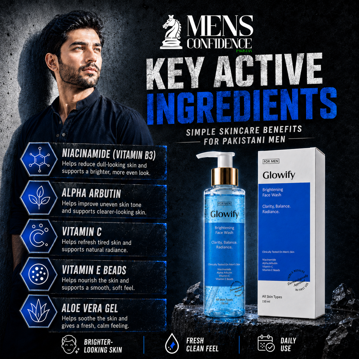 Glowify Brightening Face Wash | For Men